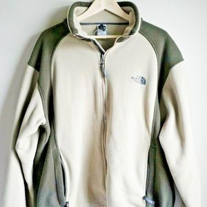 The North Face Large Fleece Green Zipup Jacket